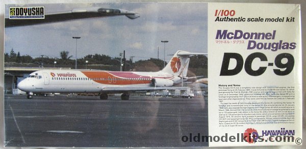 Doyusha 1/100 McDonnell Douglas DC-9 - Hawaiian Air lines, 100-D9-1500 plastic model kit